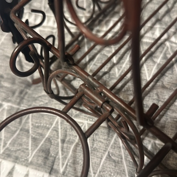 Southern Living at Home Bronzed Wrought Iron Raised Decorative Caddy/Basket - Picture 13 of 13